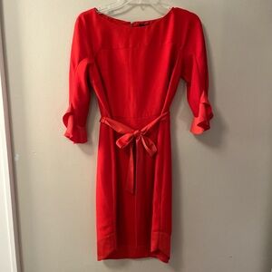Banana republic Red Dress with Belt